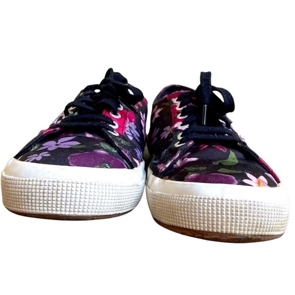 Women’s SUPERGA Anthropologie Sneakers Floral Print Multicolor Size 9 - Picture 5 of 6